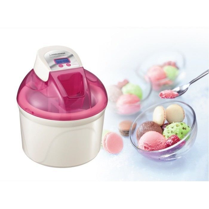 Lagrange 409001 Sorbetière 12 W Ecran LCD Cuve 1,5 L Framboise