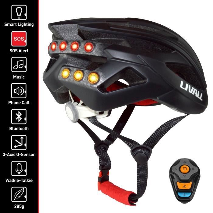 LIVALL Casque de vélo Intelligent Bluetooth - Noir - Cdiscount Sport