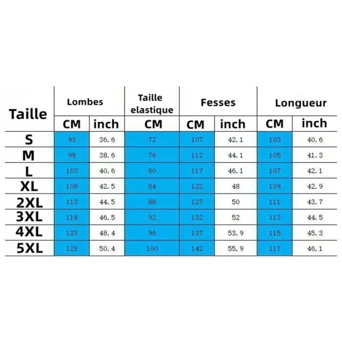 Correspondance taille xl homme pantalon sales
