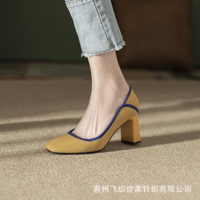 Escarpins bout carré femme best sale