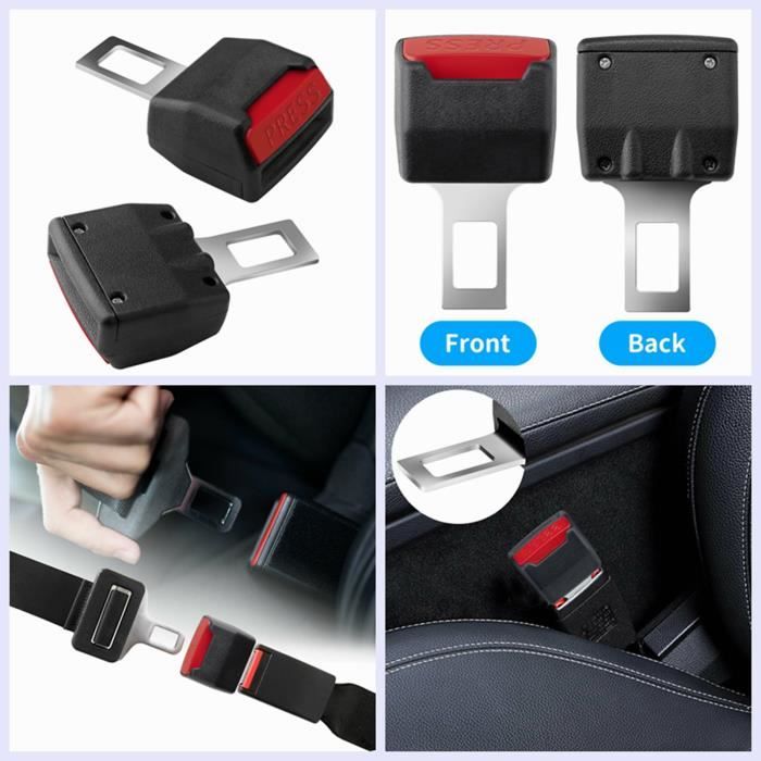 Boucle Clip de sécurité pour voiture, 10 pièces, bouchon de ceinture de  sécurité, limite d'espacement, bouton d'arrêt, accessoires - AliExpress