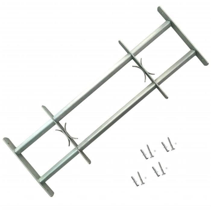 ZJCHAO Grille r glable de s curit de fen tres et 2 barres 500 650