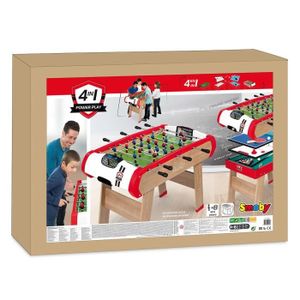 TABLE MULTI-JEUX SMOBY Powerplay: Billard Babyfoot Palais Ping Pong