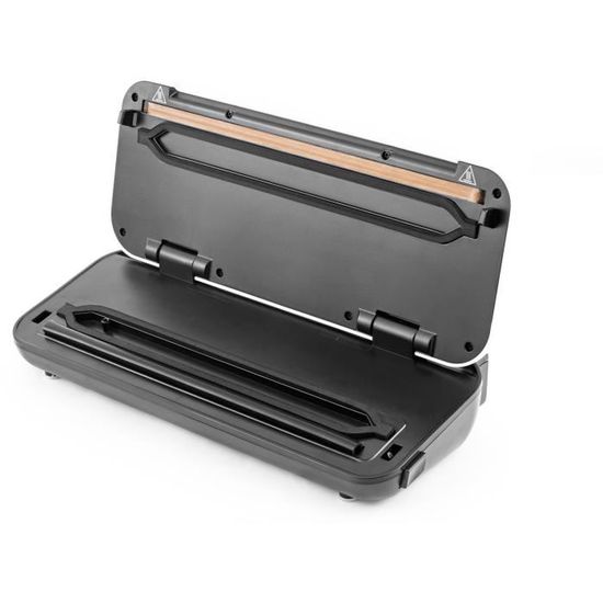 Machine sous vide tactile blanche avec rouleau de sacs