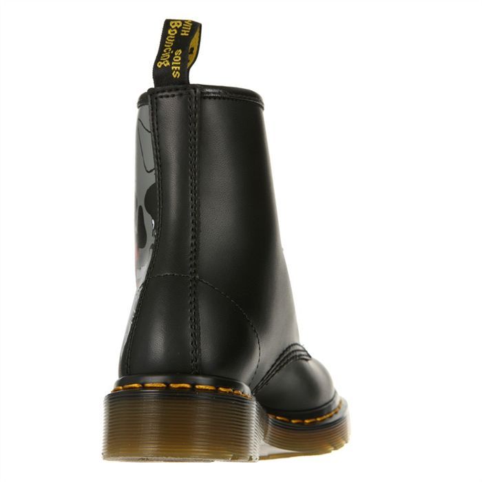 Dr martens outlet rose skull boot
