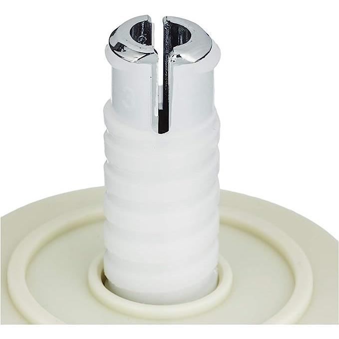 Wirquin MWS00 Mécanisme Chasse D'eau Wc Double Chasse Avec Bouton Poussoir à Câble MW, Gris