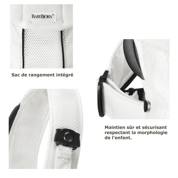 Porte bébé babybjorn blanc discount
