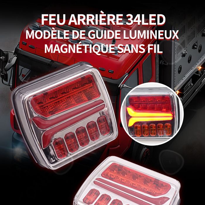 Couvercle Feu Arrière Camion 1 Pièce - Lentille Feux Stop/Rear Pour DAF, Nissan Cabstar, Renault Midlum, Volvo FE/FL