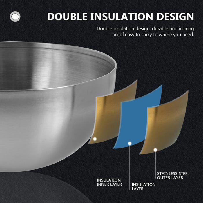 Pot à Double Chaudière En Inox 304 – 400 Ml, Poignée Silicone Anti-brûlure | Pour Fondre Chocolat, Beurre, Cire, Fromage