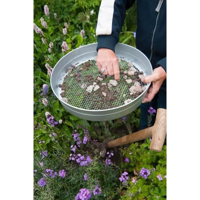 37 CM TAMIS De Jardin Tamis Métallique Avec 3 Tailles De Maille