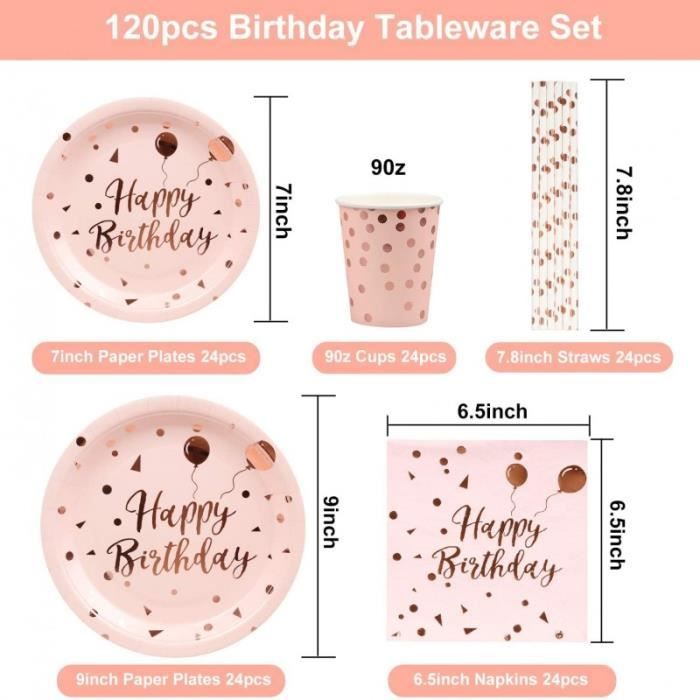 Vaisselle De Fête Bloc De Construction - Assiettes Et Gobelets Carton - Set Anniversaire Enfant 20 Pièces - 2