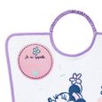DISNEY Minnie confettis Bavoir maternelle - Imprimé "Je m'appelle" - 35 x 38 cm-3