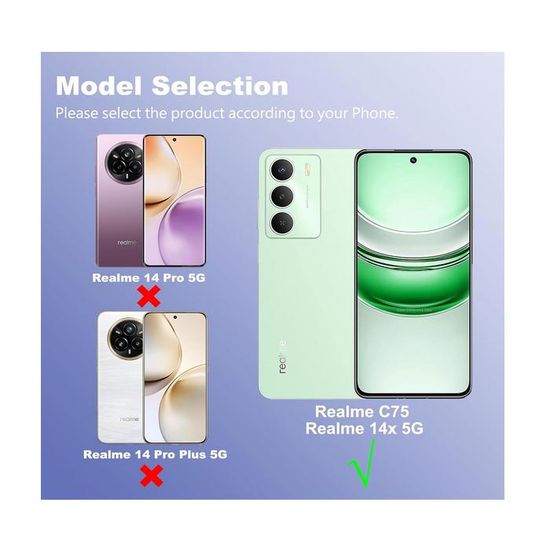 Kit De Protection Aerku Pour Realme 14X 5G : 3 Verres Trempés 9H + 3 Protecteurs Caméra - Anti-rayures, Anti-traces - 7