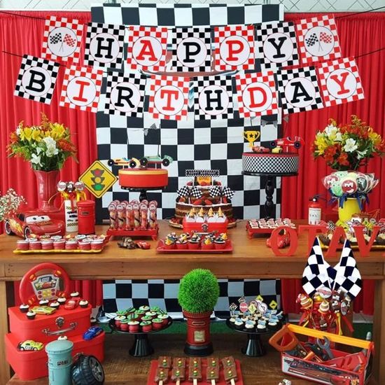 Decorations De Fete D Anniversaire De Voiture De Course Ensemble Banniere D Anniversaire De Course Drapeaux A Carreaux Ballons Pour Cdiscount Maison Decorations De Fete D Anniversaire De Voiture De Course Ensemble Banniere D Anniversaire De Course Drapeaux A Carreaux Ballons Pour Cdiscount Maison