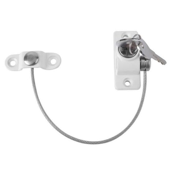 Blanc Fenêtre Porte Câble Bride Enfant Sécurité Verrouillage Upvc sécurité MAX6MUM