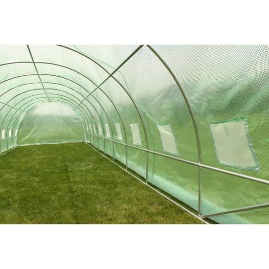 serre tunnel de jardin althea 30m 10 x 3 x 2 m cdiscount jardin