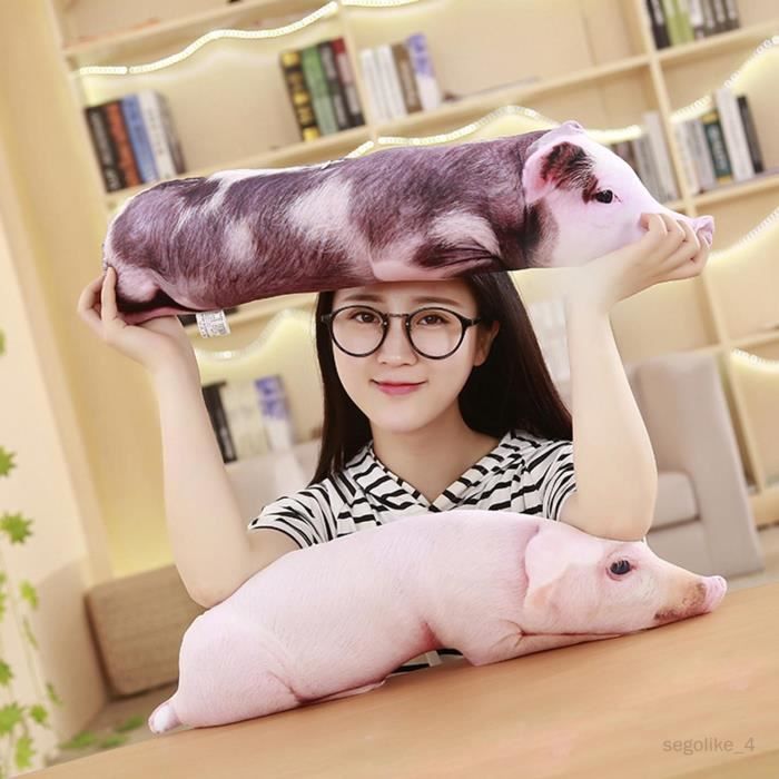Simulation 3D cochon doux en peluche treignant cochon Animal en