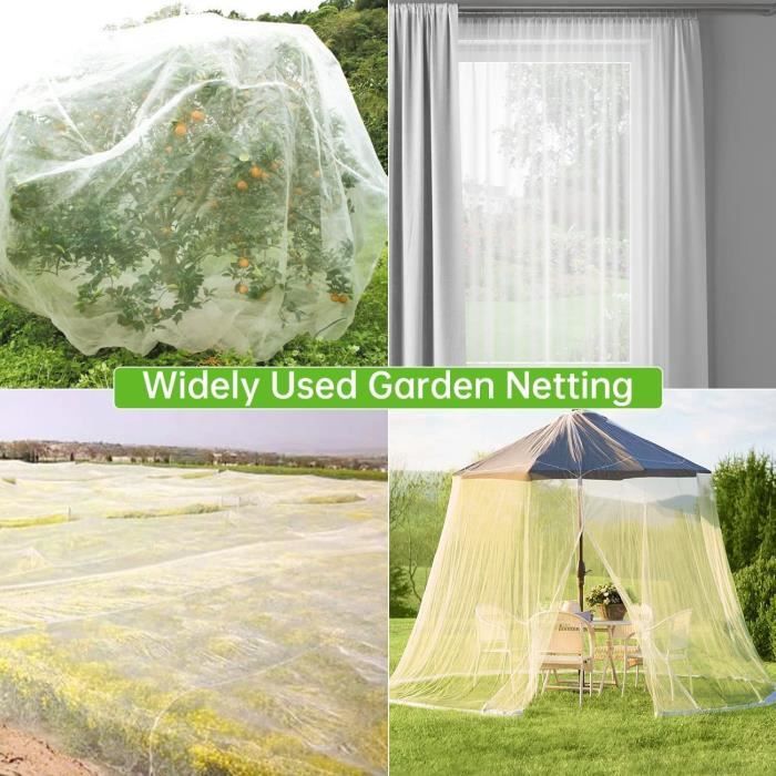 Filet Anti-Insectes Végétal - AMOUNE - 3m x 5m - Protection contre les ...