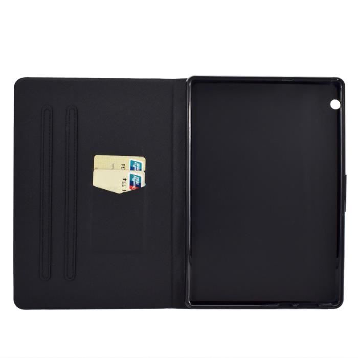 Housse Tablette Pour Huawei MediaPad T5 10.1 etui Meteor Motif PU cuir avec rabat pochette flip Cover