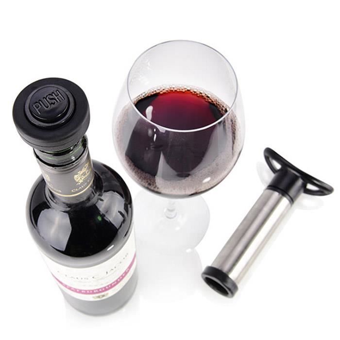 WATSABRO Bouchon, Bouchon de vin Réutilisable/Pompe à Vide/Verseur de