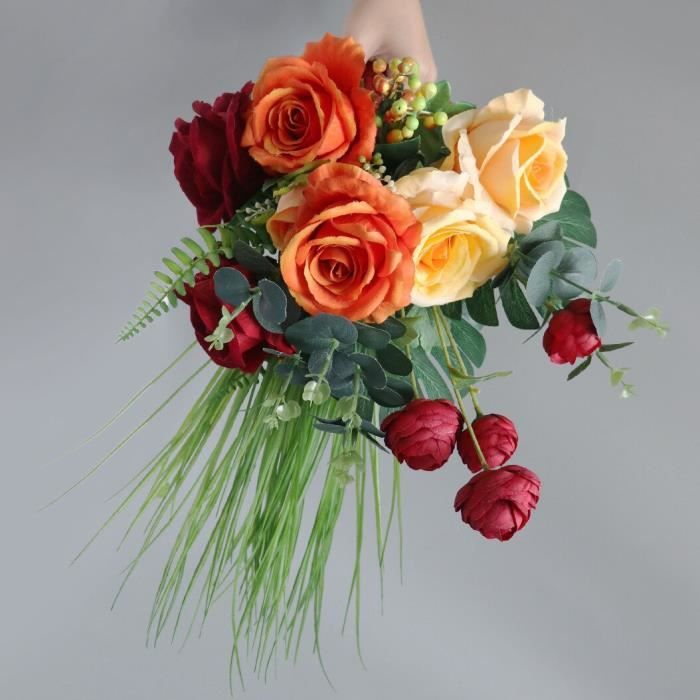 Orange shop artificial flowers