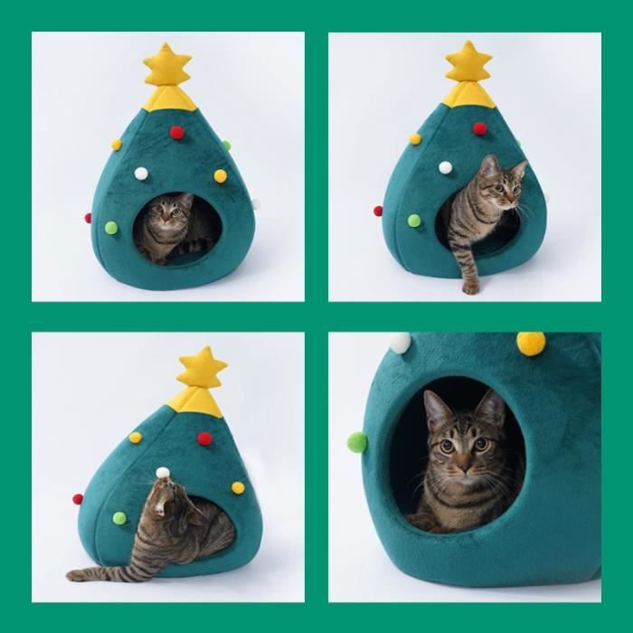 Lit De Traîneau De Noël Pour Chien Et Chat - Nid Douillet, Chaud Et Confortable Pour L'hiver