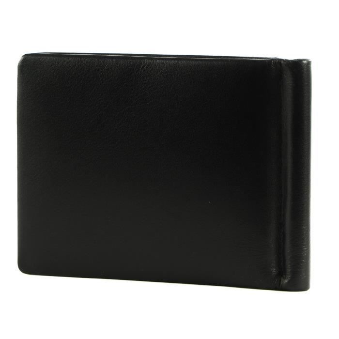 GUESS New Boston Money Clip Card Case Black 236785 clip de l argent pince a billet noir Cdiscount Bagagerie Maroquinerie