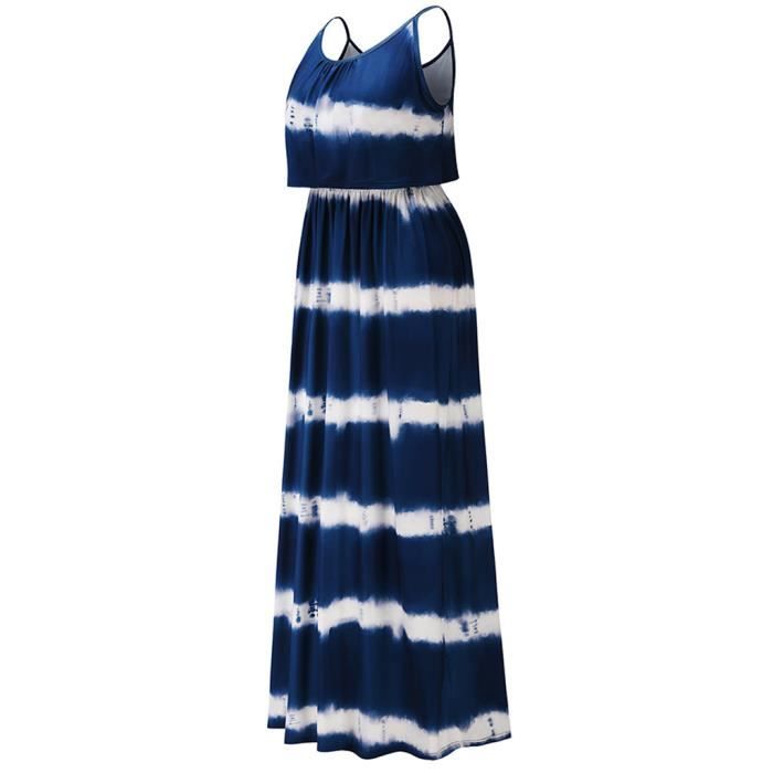 Taille S US 4 UK 8 EU 34 Buste 85cm 33.46 Taille 68cm 26.77 Longueur 132cm 51.97 Taille M US 6 UK 10 EU Bleu Cdiscount Pret a Porter