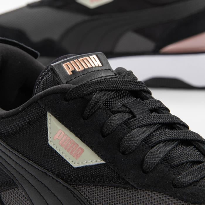 Baskets Puma pour femmes ref 381747 02 Noir Noir Cdiscount