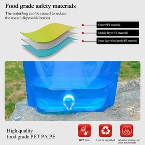 UCKYSU Réservoir D'eau Plastique Grande Capacité For Camping