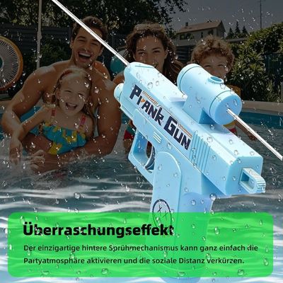 Pistolet à Eau Prank Double Pulvérisation Avant/Arrière - Gadget Humour Été - Plage/Piscine - Effet Surprise - Cadeau