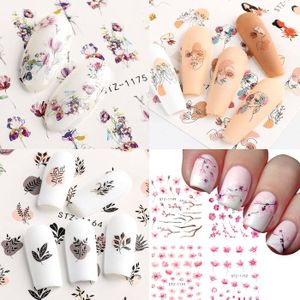 Stickers Décalcomanie Nail Art Fleurs Roses Et Oranges - Accessoire Ongles Neuf