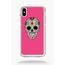 Coque Pour Smartphone Plastique Transparent Apple Iphone Xs Max Crane Couleurs Fond Rose