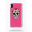 Coque Pour Smartphone Plastique Transparent Apple Iphone Xs Max Crane Couleurs Fond Rose