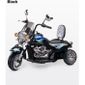 Električni voziček / motocikel z melodijami LED luči otrok 3+ REBEL | Črna.