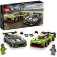 LEGO 76910 Speed Champions Aston Martin Valkyrie AMR Pro & Vantage GT3, 2 Modeles de Voitures de Course, Jouet Enfants 9 Ans -0