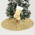 120 cm Jupe d'arbre de Noël Soft Sapin Décoration Pretty De Tablier fond avec Joli motif pour salon Chambre à coucher Jardin- or-0