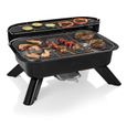 Barbecue hybride Princess 112252 – Modèle table – Utilisation électrique ou avec du charbon-0
