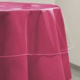 SOLEIL D'OCRE Nappe de table ronde Cristal 180 cm transparent-0