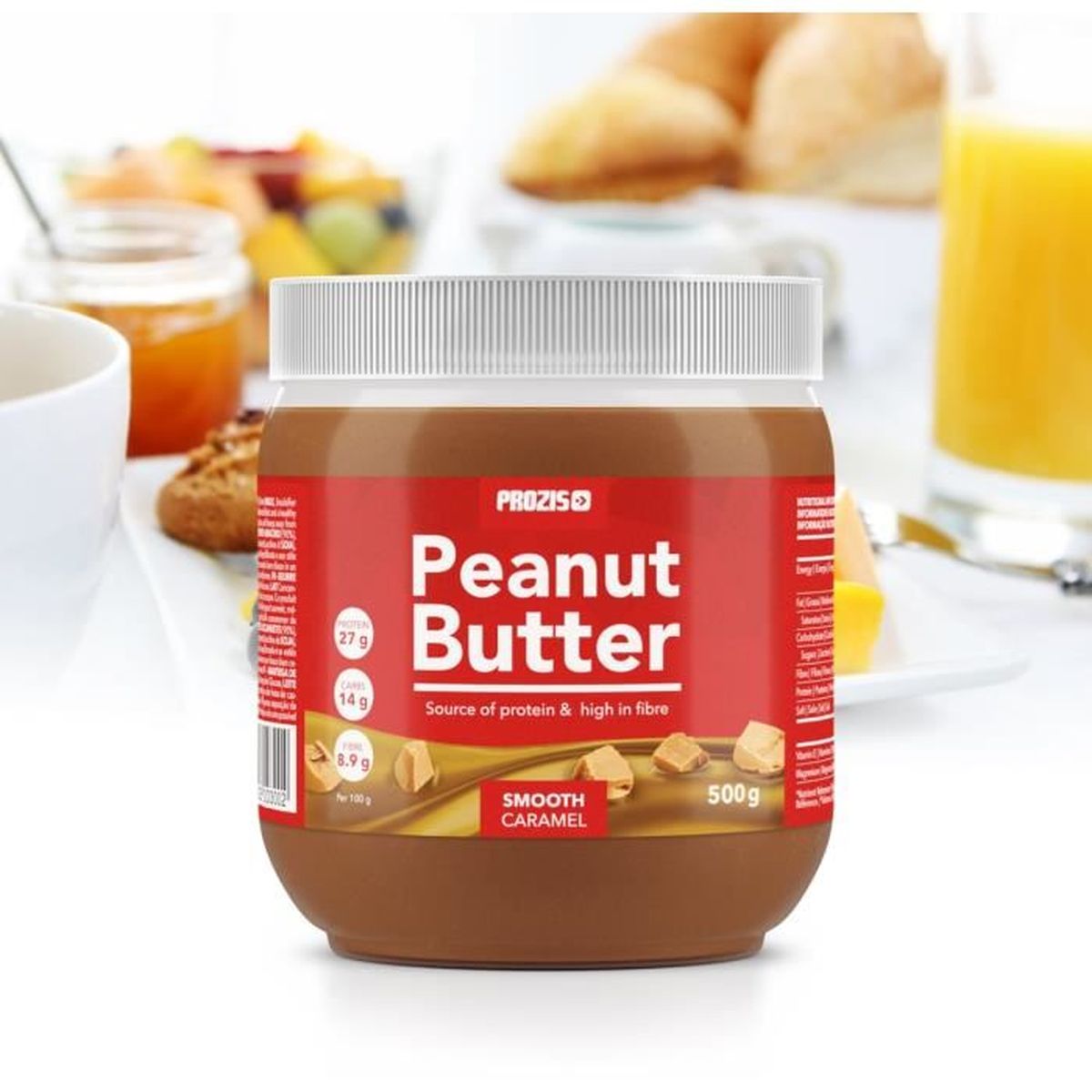 Beurre De Cacahuètes Crunchy Prozis - 500g Grand Format - Pour Le Sport Et Le Fitness - Fabriqué Au Portugal
