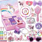 FAMIROSA Calendrier de l'Avent Licorne 2025 pour Filles - 24 Jours de Surprises de Noël avec Accessoires à Thème Licorne - Rose