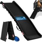 CADOCA® Rampe pliable pour chiens avec Réflecteurs Escalier pour Chien Capacité de charge 90kg robuste Rampe de coffre Voiture