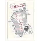 2 torchons Carte Corsica Ivoire 50 x 70 Les Ateliers du Linge 50 X 70 FICELLE