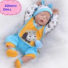OLALI 22 pouces Reborn silicone pleine Baby Boy Dolls