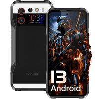 Téléphone Portable DOOGEE V20S 5G Incassable 12Go+256Go,6.43 pouces AMOLED FHD+ 33W charge Smartphone robuste Android 13/NFC - Noir