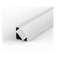 Profilé Aluminium Angle 2m Blanc pour Ruban LED Couvercle Blanc Opaque - Blanc - SILUMEN