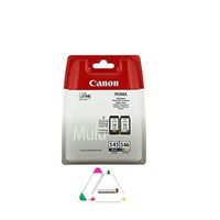 Multipack 2 cartouches d'encre PG 545 CL 546 pour imprimante Canon Pixma TR4550 TR 4550 + surligneur PLEIN D'ENCRE