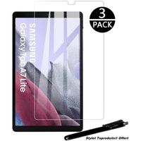 [3pack] Film de protection 2.5D Verre trempé 0.33 mm pour Samsung Galaxy Tab A7 Lite 8.7" SM-T220-T225 avec stylet Toproduits®