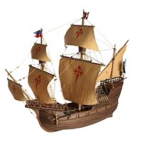 Maquette de bateau en bois - Nao Victoria - Naval - 750mm x 570mm x 300mm - Coloris Unique