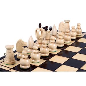 Jeu d'échecs YAP 28 cm, noir, verre, Philippi 299